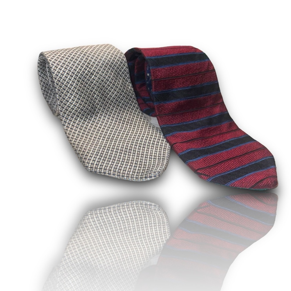 VTG‎ TOMMY HILFIGER Lot Of 2 100% Silk USA Made 58” Ties
